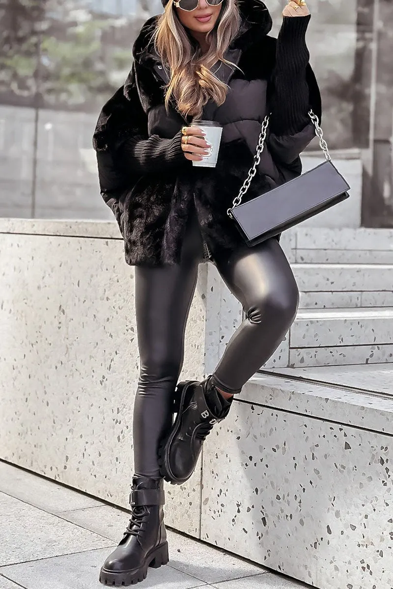 Women's hooded bomber jacket 