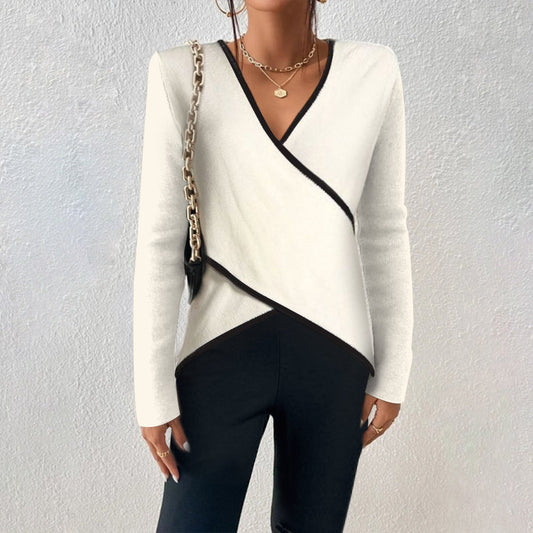 Irish™ | Elegante wikkel-top met V-hals