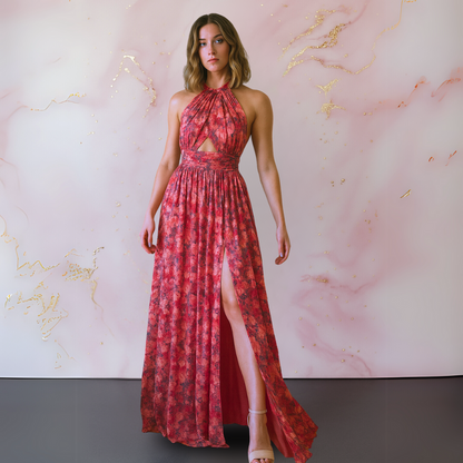 Vera™ | Elegant dress with floral print