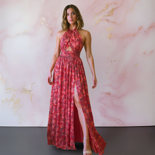 Vera™ | Elegante jurk met bloemenprint