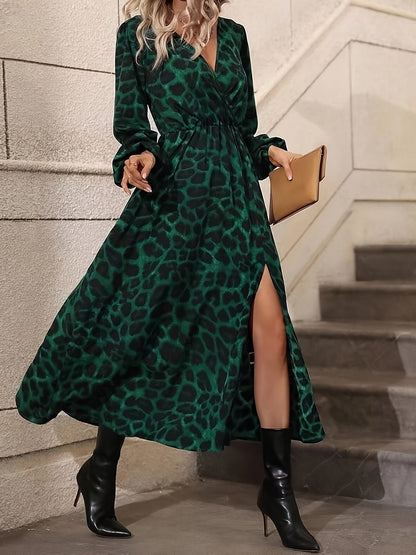 Caroline | Elegant Wrap Maxi Dress 