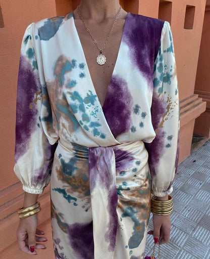 Alexa | Elegant Wrap Front Dress