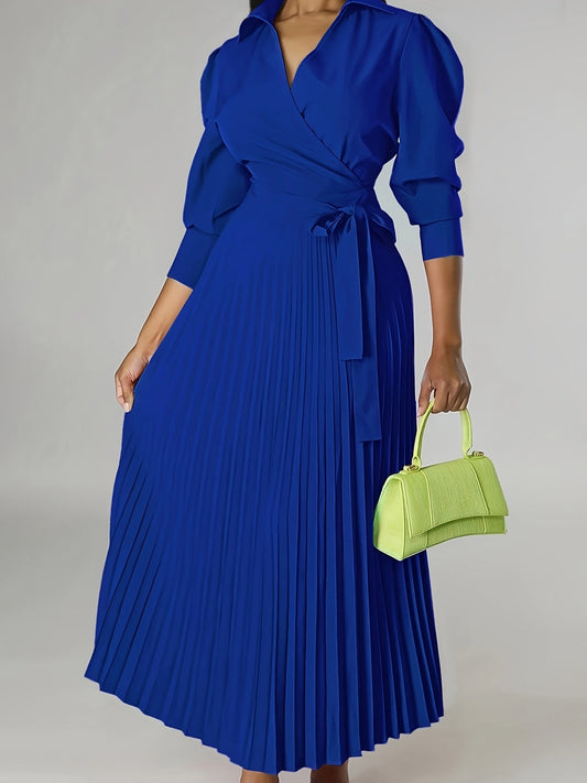 Alexa | Elegant Pleated Wrap Dress