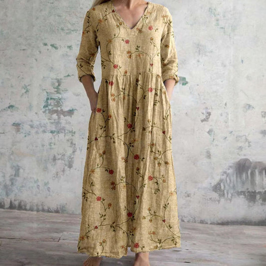 Ineke™ | Elegante bloemen jurk