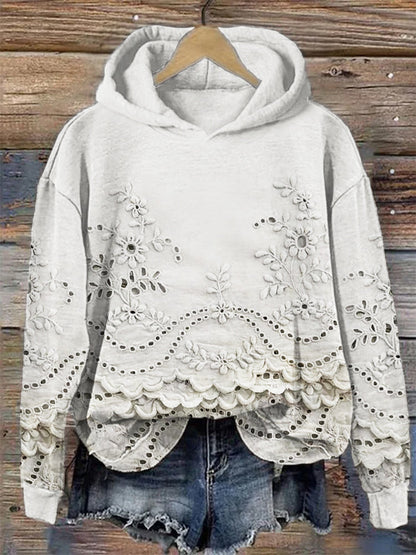 Verity | Relaxed-Fit Casual Embroidered Hoodie