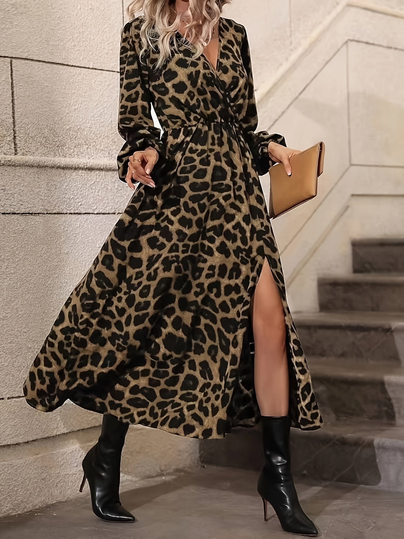 Caroline | Elegant Wrap Maxi Dress 