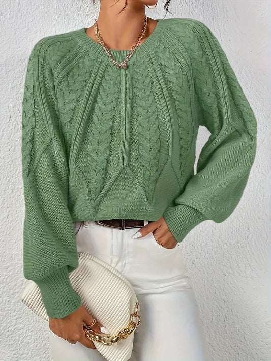 Emilie™ - Casual Elegant Cable Knit Sweater