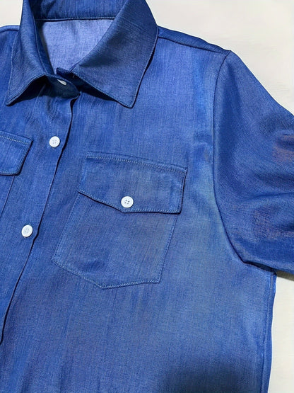 Brandy | Casual Denim Button Up Dress 