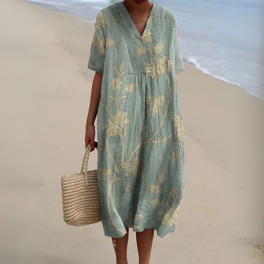 Elizabeth | Elegant Floral Midi Dress