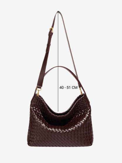 Dakota | Elegant Woven Leather Tote Bag