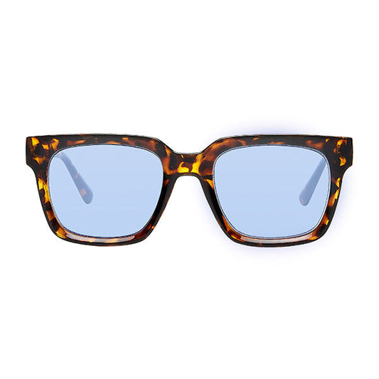 Bacoli Brown Turtle Blue Lens Solbrille - CLASSIC
