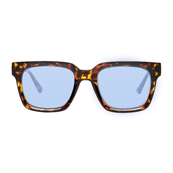 Bacoli Brown Turtle Blue Lens Solbrille - CLASSIC | MEN