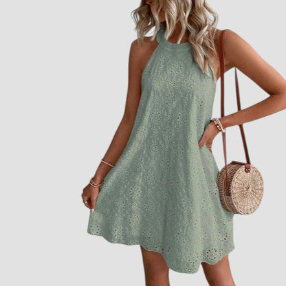 Alexa | Stylish Summer Eyelet Dress