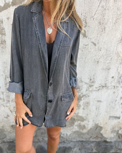 Miranda™  | Elegante Spijkerstof Blazer