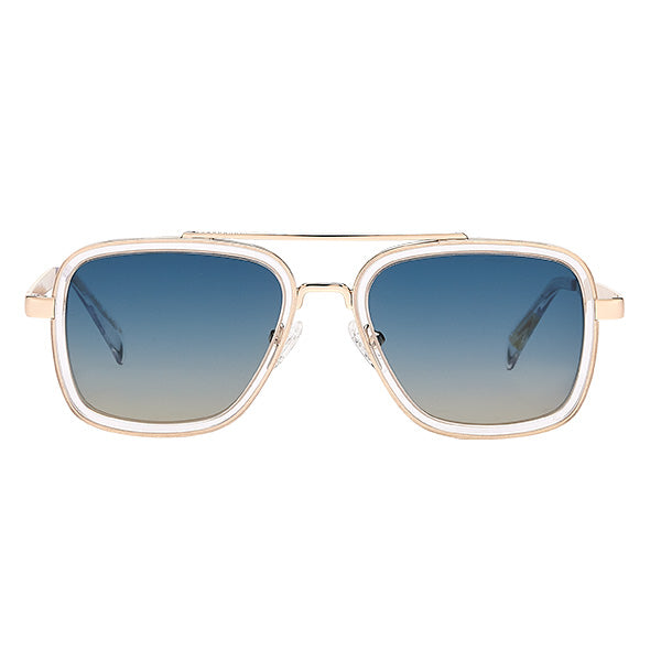 Bolzano Clear Black/Blue Lens Solbrille - PREMIUM