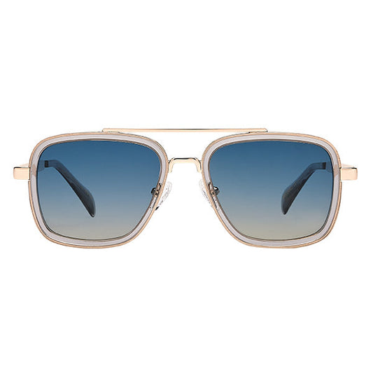 Bolzano Gray Black/Blue Lens Solbrille - PREMIUM | MEN