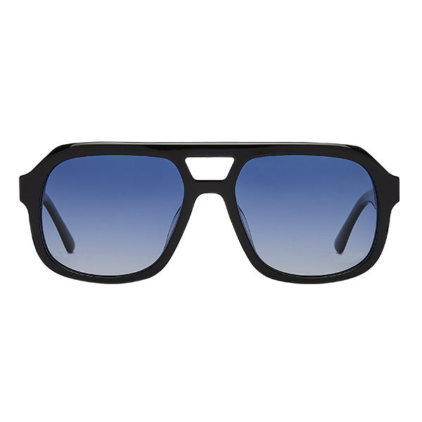 Caldiero Black Blue Lens Solbrille - PREMIUM | MEN