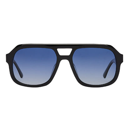 Caldiero Black Blue Lens Solbrille - PREMIUM | MEN