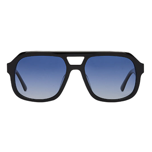 Caldiero Black Blue Lens Solbrille - PREMIUM | MEN