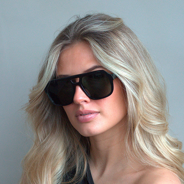 Caldiero Black Green Lens Solbrille - PREMIUM