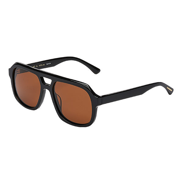 Caldiero Black Brown Lens Solbrille - PREMIUM | MEN