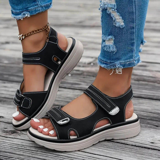 Rita™ | Comfortabele sandalen met sleehak en enkelbandje