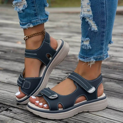 Rita™ | Comfortabele sandalen met sleehak en enkelbandje