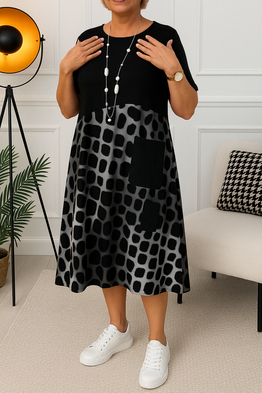 Tineke™ | Elegante jurk met korte mouwen
