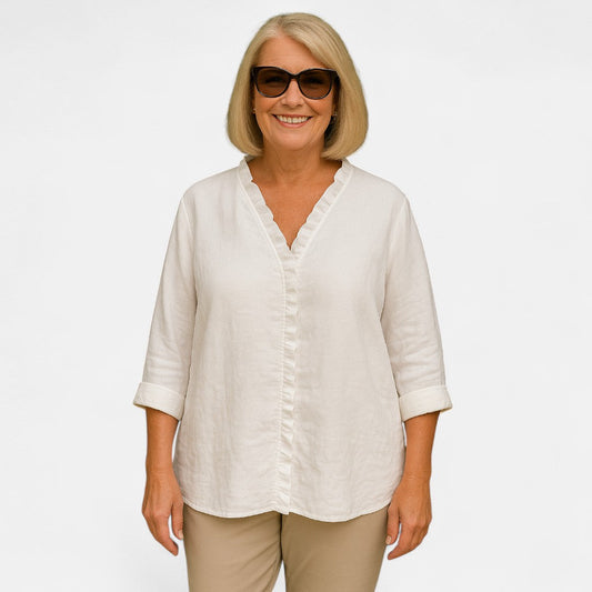 Nina™ | Cozy Ruffle Blouse