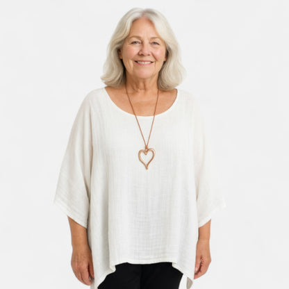 Nina™ | Oversized Cotton Top