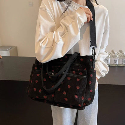 Emma | Chic Strawberry Print Bag