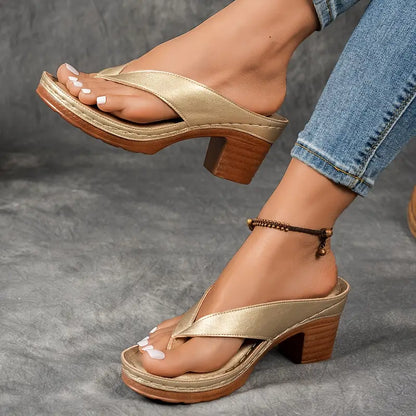 Saskia™ | Orthopedische Slipper met Hak