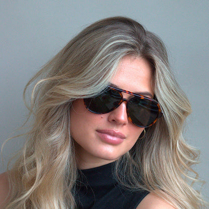Dego Brown Turtle Solbrille - PREMIUM
