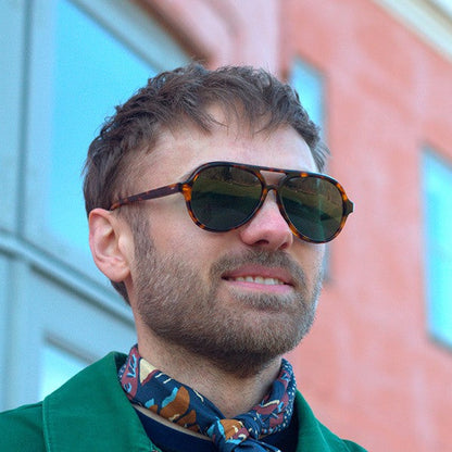 Dego Brown Turtle Solbrille - PREMIUM