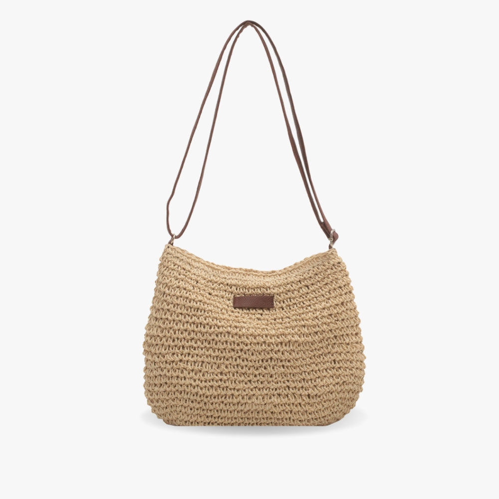 Lajah™ - Woven Zippered Shoulder Bag for Summer, Adjustable and Timeless