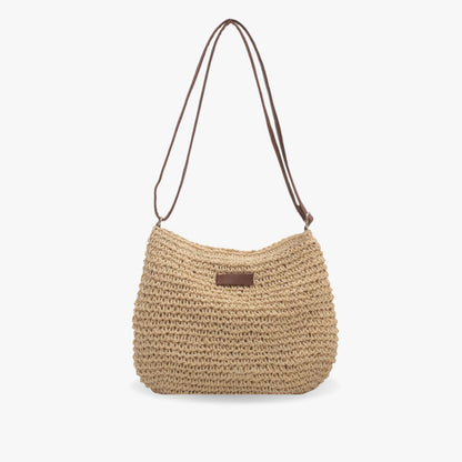 Lajah™ - Woven Zippered Shoulder Bag for Summer, Adjustable and Timeless
