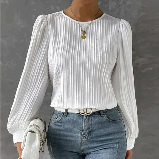 Caitlin | Stylish Elegant Pleated Blouse