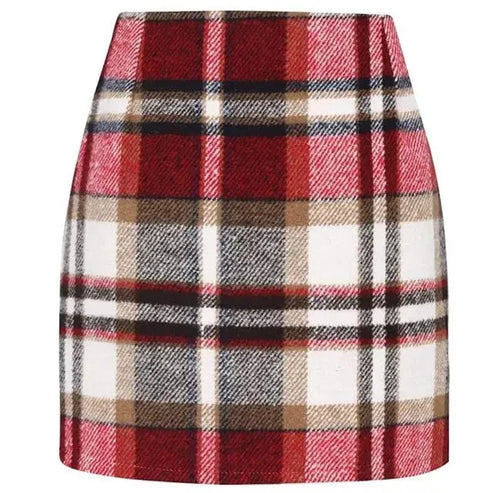 Zoë – Elegante Geruite Minirok