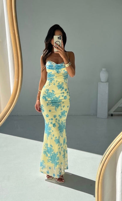 Daisy | Elegant Floral Maxi Dress