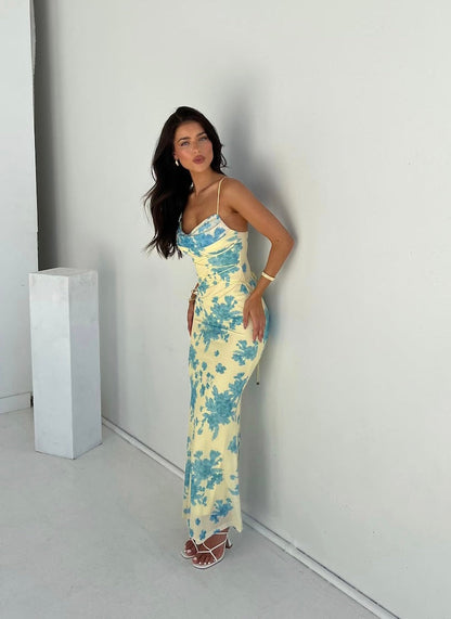 Daisy | Elegant Floral Maxi Dress