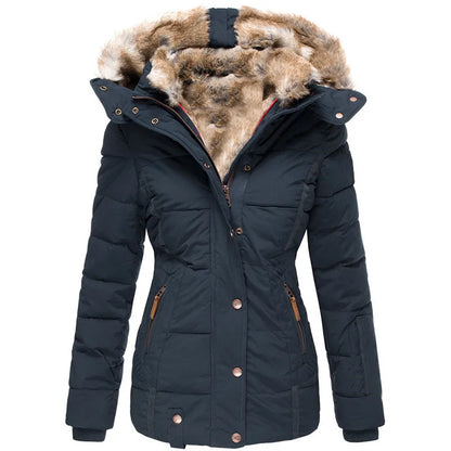 Belén - Warm Winter Coat with Fur Lining 