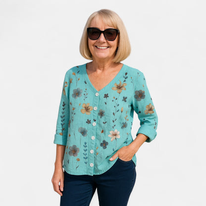 Nina™ | Loose-Fit Floral Top