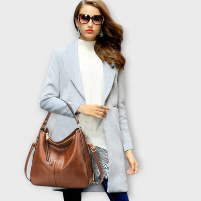 Annabelle | Zip-Accent Shoulder Bag