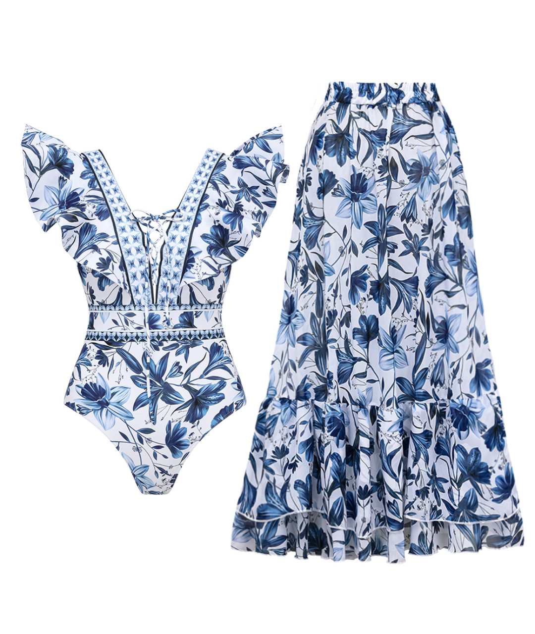 Bonnie | Elegant Floral Maxi Gown 