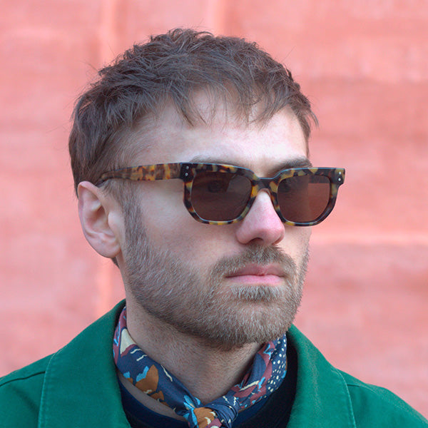 Merano Brown Turtle Solbrille - PREMIUM | MEN