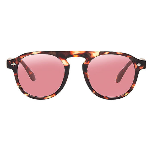 Milano Brown Turtle Red Lens Solbrille - CLASSIC