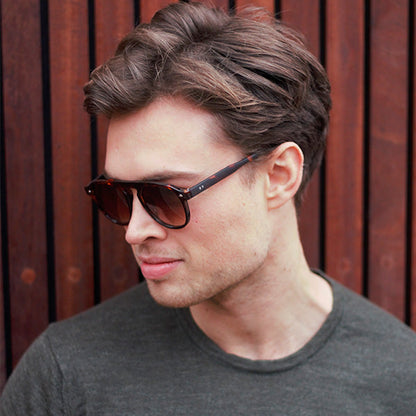 Milano Brown Turtle Solbrille - CLASSIC | MEN