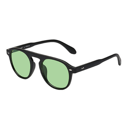 Milano Matte Black Green Lens Solbrille - CLASSIC | WOMEN