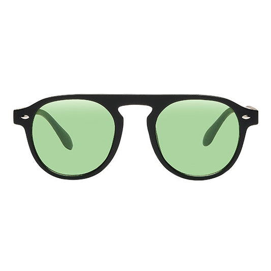 Milano Matte Black Green Lens Solbrille - CLASSIC | MEN