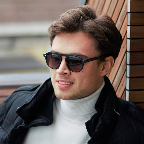 Milano Matt Black Solbrille - CLASSIC | MEN